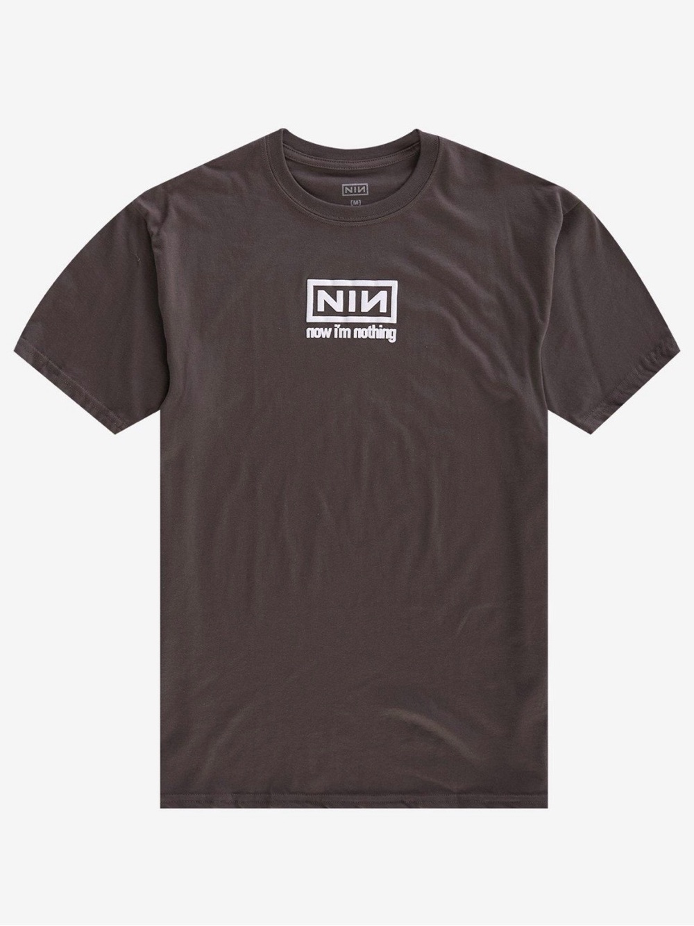 Hot Topic Dark Grey Nine Inch Nails 'Now I'm Nothing' Graphic Tee